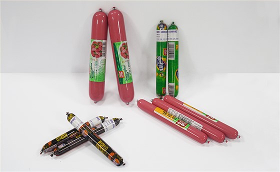 S603香肠智能高速贴标机适用样品